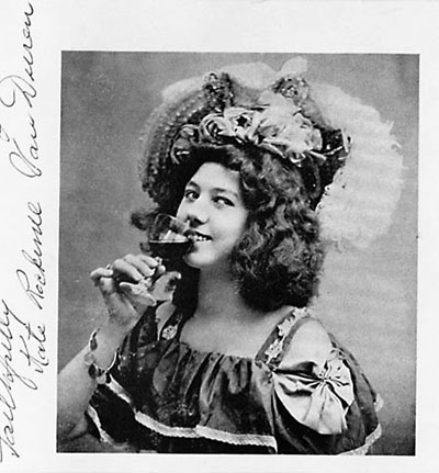 Portrait of Kitty Rockwell, aka Klondike Kate, in costume during her career in Dawson City, Yukon. Klondike Kate, aka Kitty Rockwell or Kathleen Rockwell, in a handout picture from her Yukon days.
