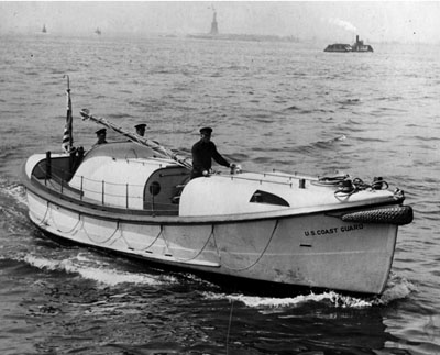 U.S. Coast Guard Motor Lifeboat, Type T, likely built around 1930. U.S. Coast Guard Motor Lifeboat, Type T, likely built around 1930.