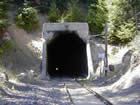 A modern view of Tunnel 13, where the last Old West-style train robbery took place.