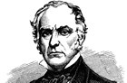 Woodcut portrait of Senator Edward Dickinson Baker, circa 1860