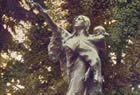 Sacagawea and son Jean-Baptiste Charbonneau depicted in a statue in Portland, Oregon.