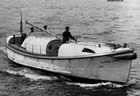 One of the U.S. Coast Guard's legendary 36-foot motor lifeboats, type T, under way.
