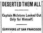  The 216-foot, 1,045-ton coastwise steamship Czarina was of similar 
size and vintage to the 900-ton S.S. South Portland. In 1910 the 
Czarina also came to a bad end, foundering in a gale in the outer 
breakers off Coos Bay; only one person survived.