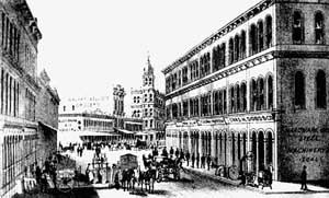 After the trial, Mary Leonard moved to Portland and opened a boardinghouse two blocks west of this intersection.