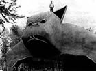 The roof of the bumper cars ride at Lotus Isle was formed like a massive, hairless, growling bulldog, complete with fangs -- seemingly custom-made to frighten any small children who might happen by.
