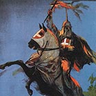 A detail from the movie poster for the 1915 racist move 'Birth of a Nation,' which inspired and propelled the resurgence of the Ku Klux Klan in the years just after the Great War.