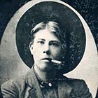 Train robber and all-around old-Oregon bad guy Albert Meadors poses for a photograph sometime around 1910 or so.