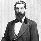 Hank Vaughan as he appeared around the age of 35, in 1885, when he was beginning to settle down in the Athena-Pendleton area. 